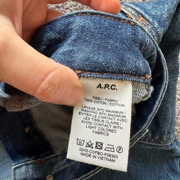 APC Jade Denim Midi Skirt - Picture 4 of 5